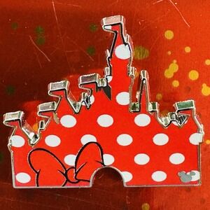 Disney Pin Disneyland Castle Minnie Bow Dots Hidden Mickey Disney Wave B 2025